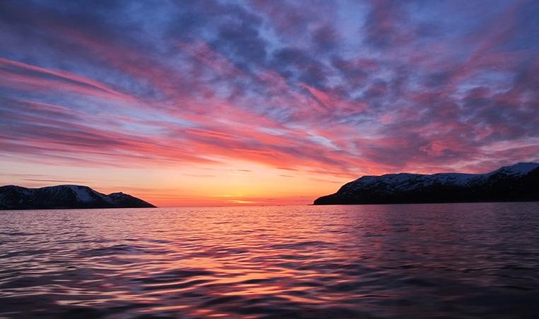Early morning Halibut fishing outside Tromsoe